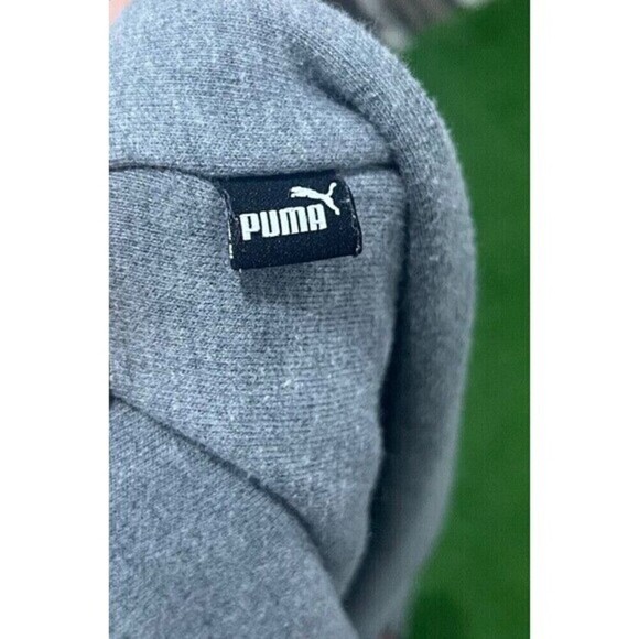 Puma  Women's Gray Hoodie Customized With Patches Size Small - Picture 10 of 13